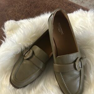 Sage green Rockport loafers size 7 1/2